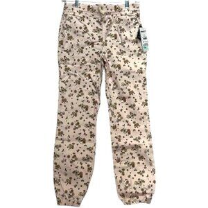 Celebrity Pink Girls Joggers Size 14 Pink Floral High Rise Cotton